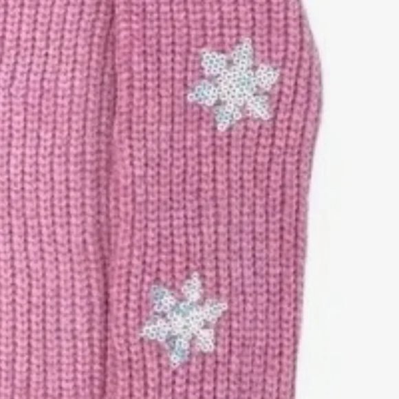 Marguax & Lexi Kid's Holiday Shine Sequin Snowflake Christmas Sweater NWT Sz L - Picture 5 of 10